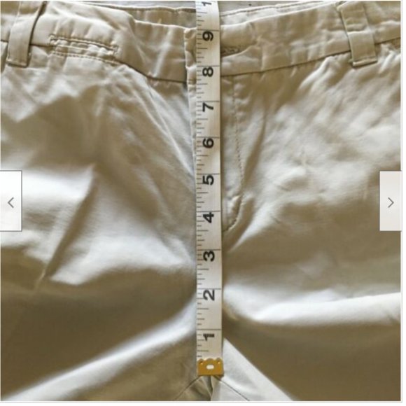 Khakis By Gap Boyfriend Roll Up Shorts Women’s Beige Pockets - Picture 6 of 9